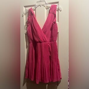 Ali and Jay pink dress.